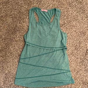 Nursing friendly athletic tank top